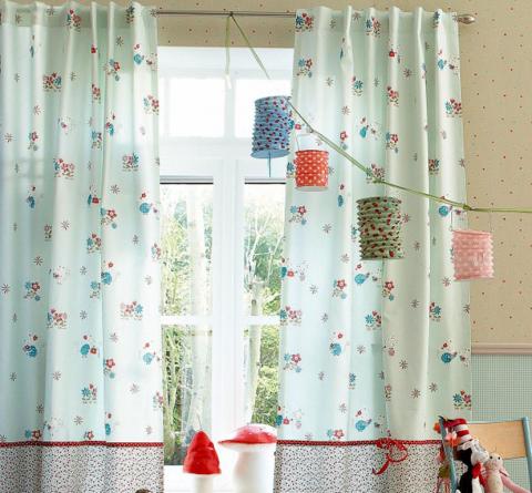dekoration kinderzimmer gardinen